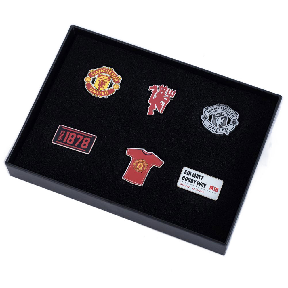 Manchester United 6pc Badge Set