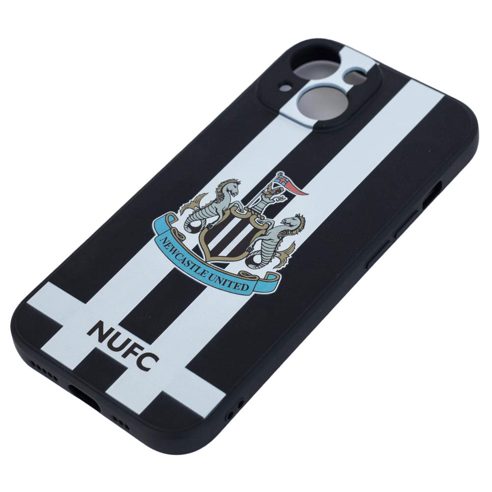 Newcastle United iPhone 15 Striped Silicone Case