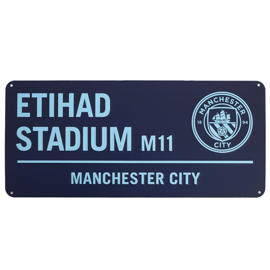 Manchester City Two Tone Street Sign