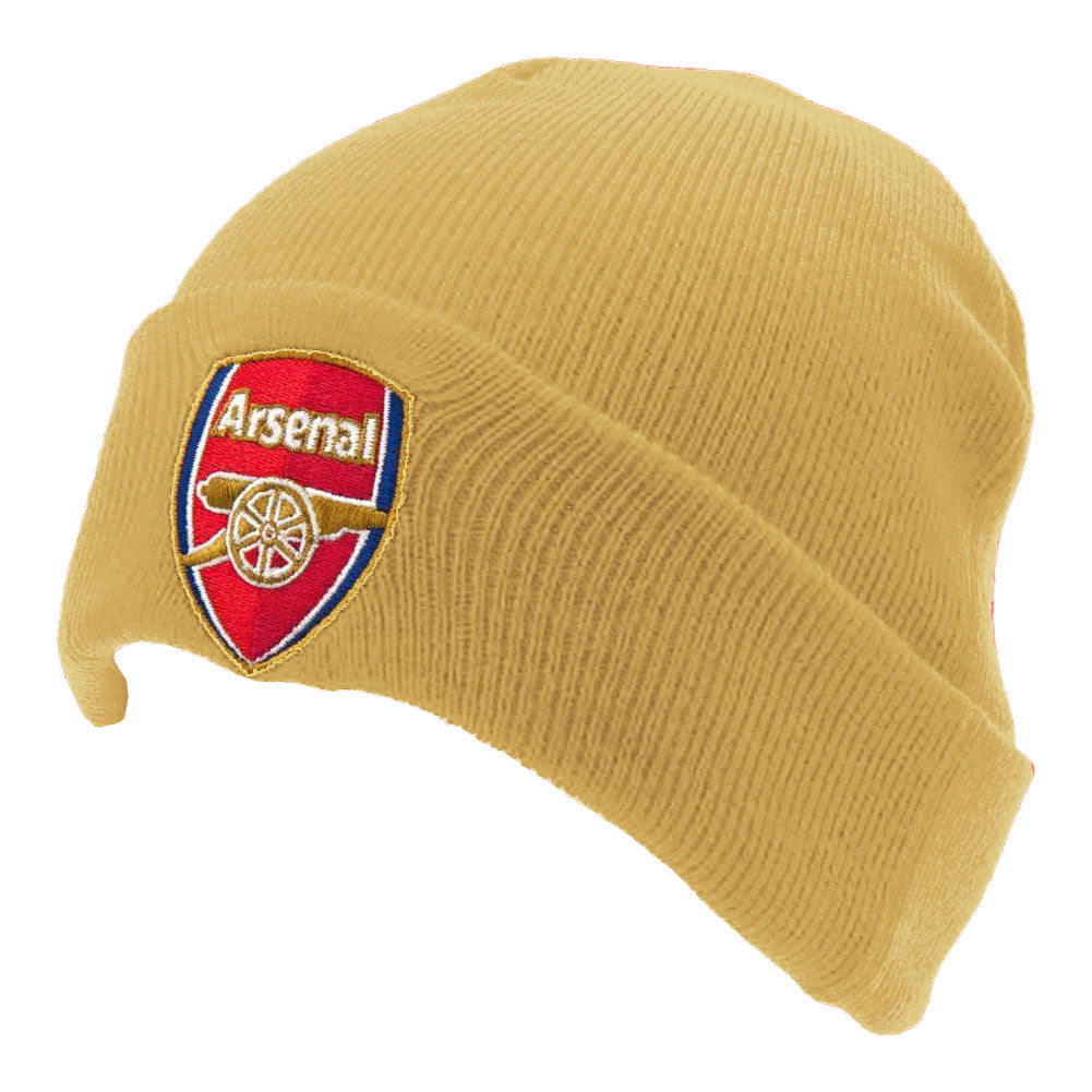 Arsenal Gold Cuff Beanie