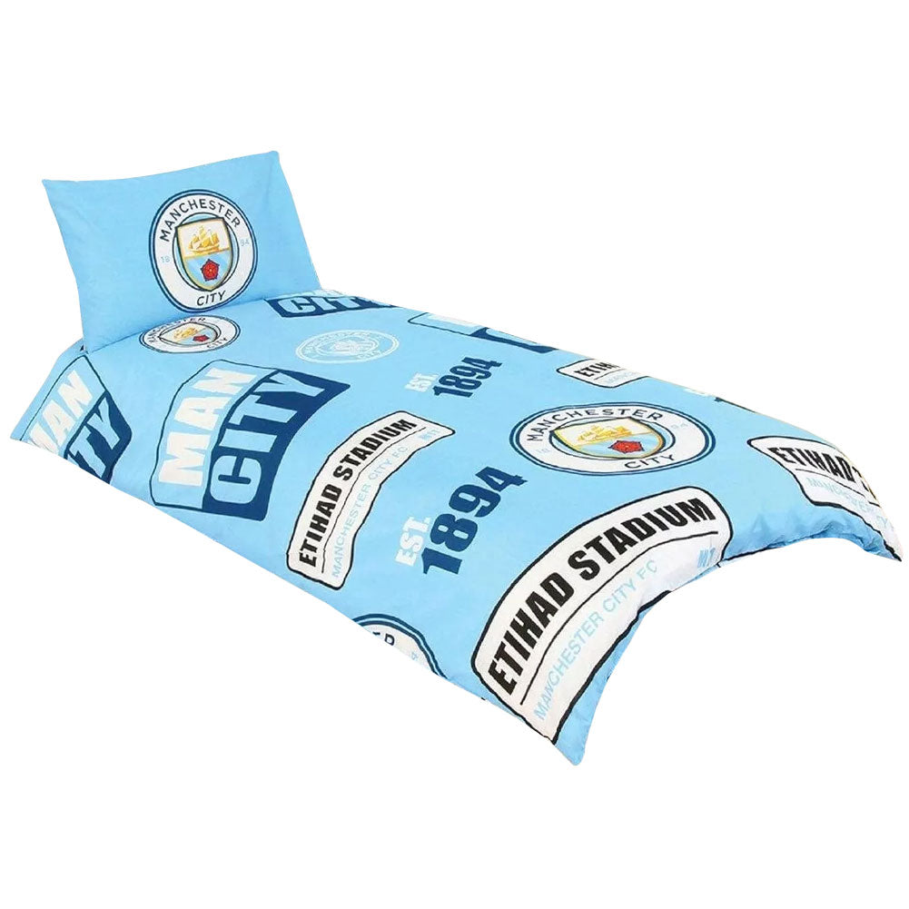 Manchester City Patch Single Duvet Set