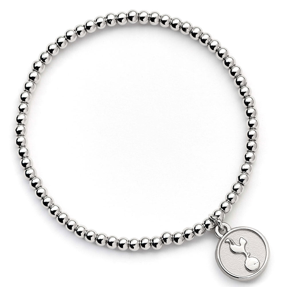 Tottenham Hotspur Silver Finish Bead Bracelet