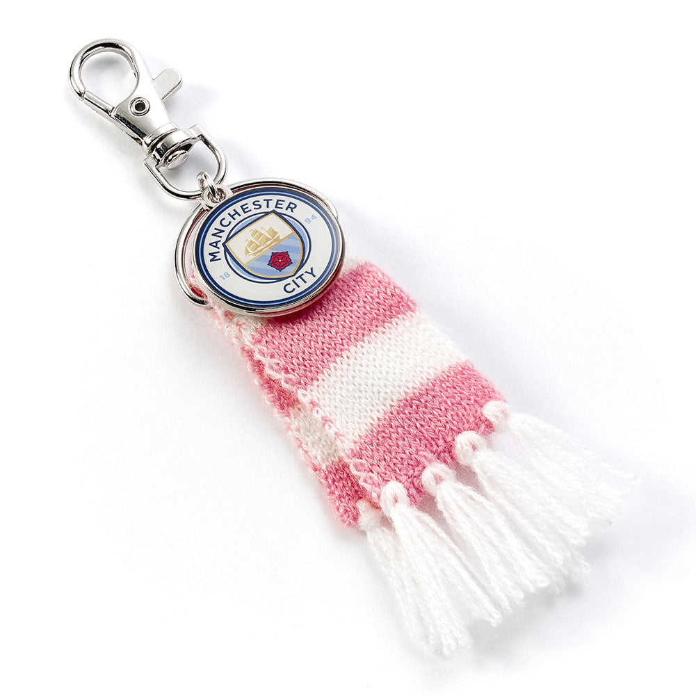 Manchester City Pink Bar Scarf Bag Charm