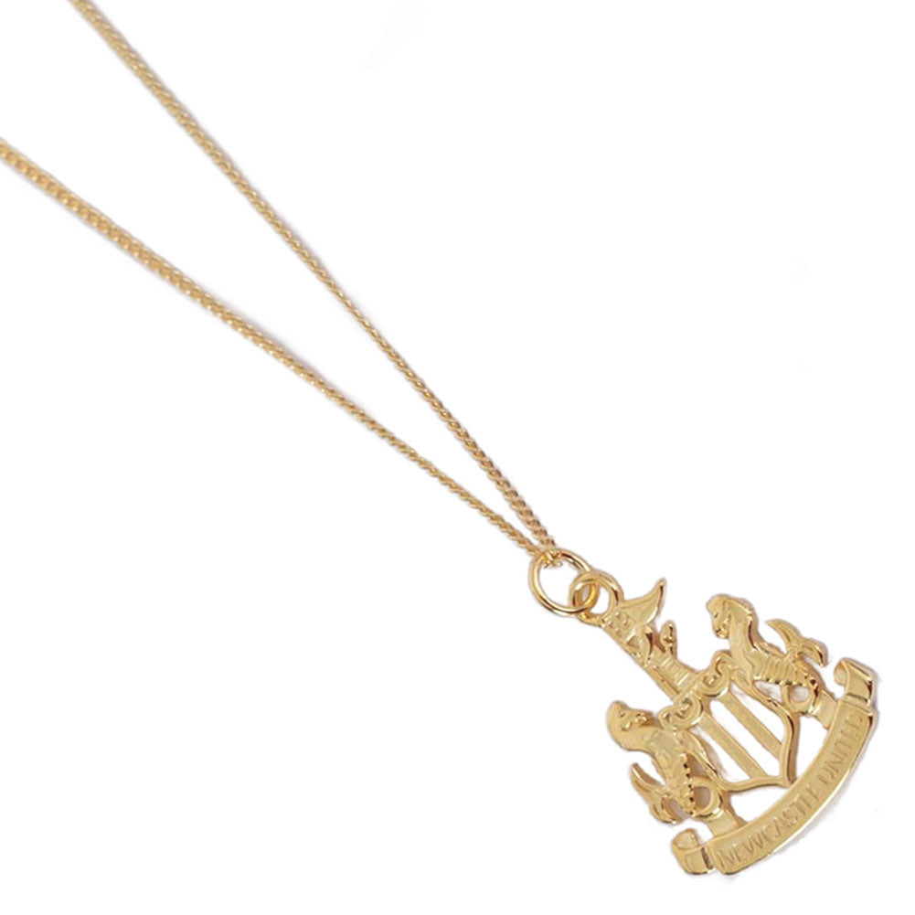Newcastle United 18ct Gold Plated on Silver Pendant & Chain