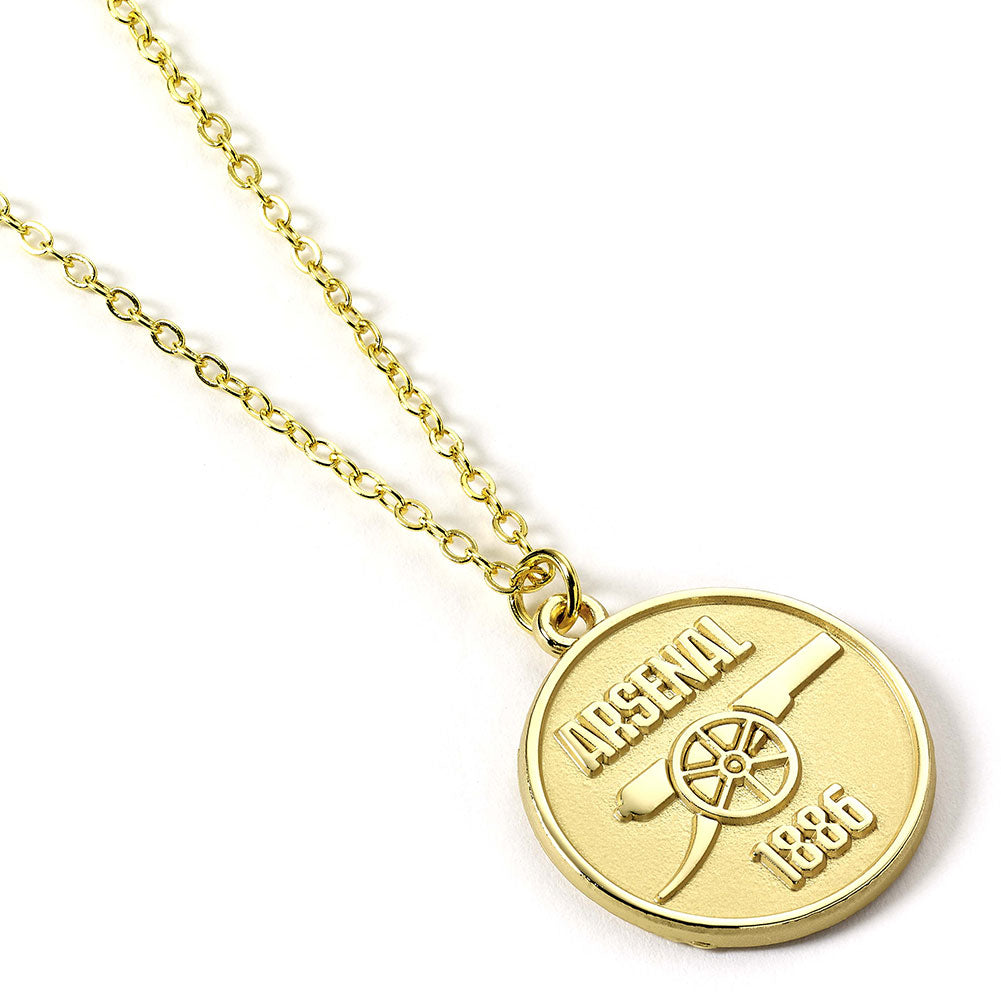 Arsenal Gold Finish Crest Necklace