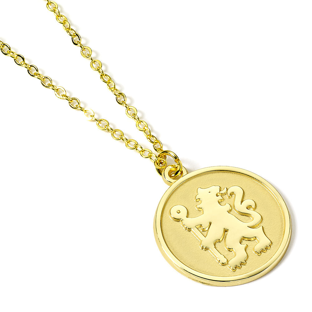 Chelsea Gold Finish Crest Necklace