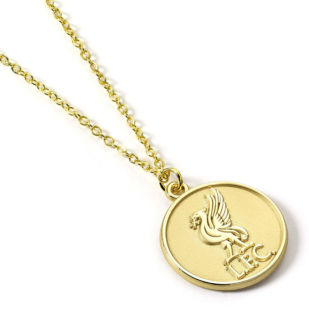 Liverpool Gold Finish Crest Necklace