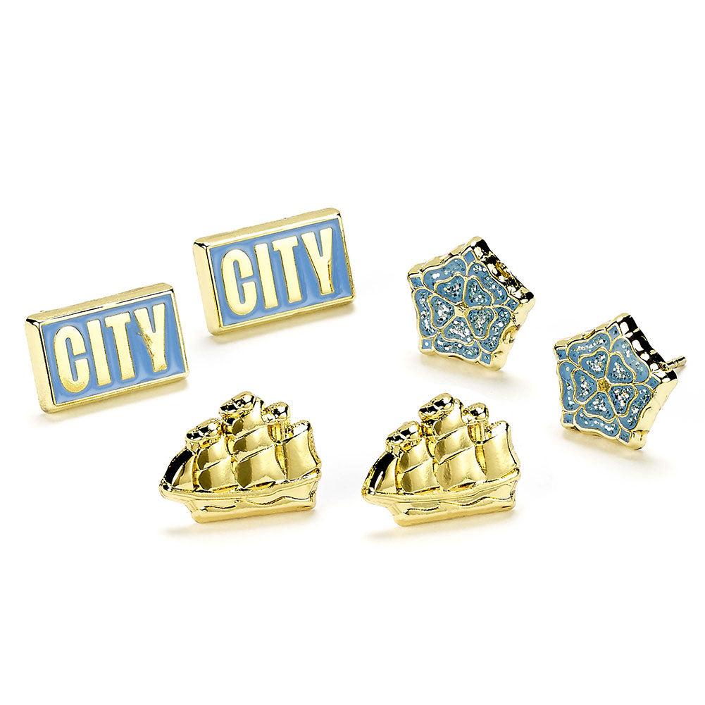 Manchester City Stud Earring Set