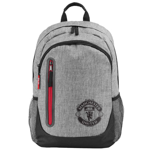 Manchester United Heather Grey Backpack