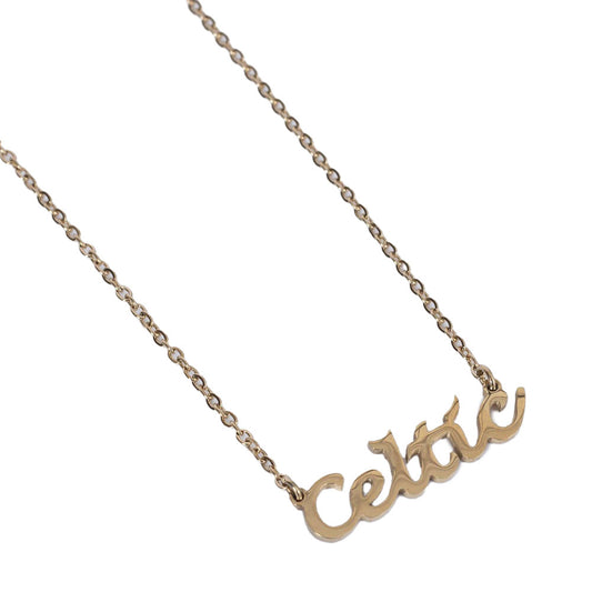 Celtic Gold Plated Name Dropper Necklace