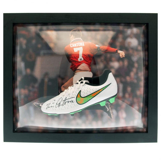 Manchester United Cantona Signed Boot (Framed)