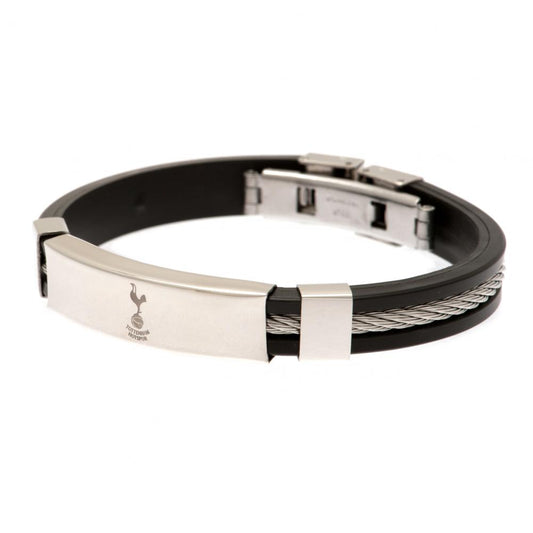 Tottenham Hotspur Silver Inlay Silicone Bracelet