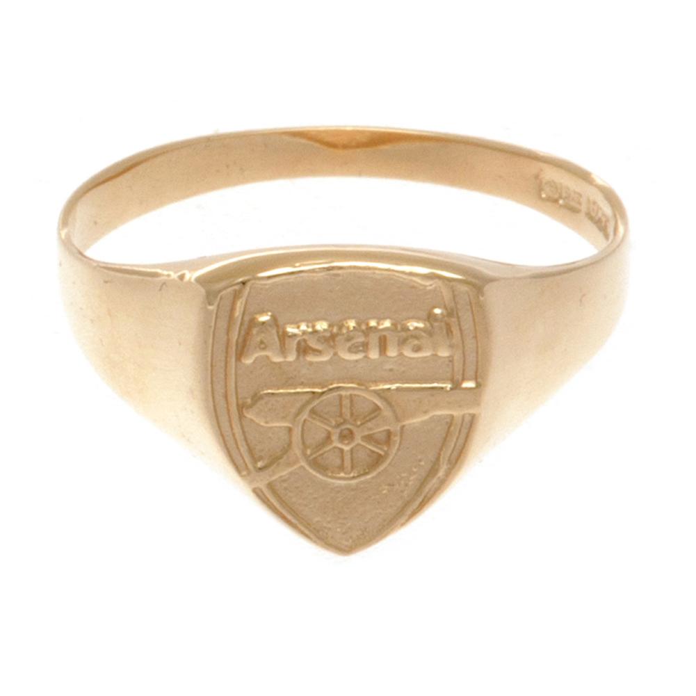 Arsenal 9ct Gold Crest Ring Large