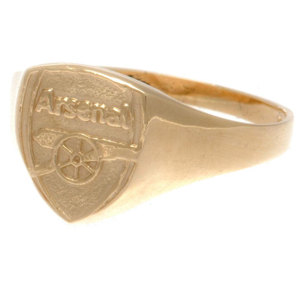 Arsenal 9ct Gold Crest Ring Large
