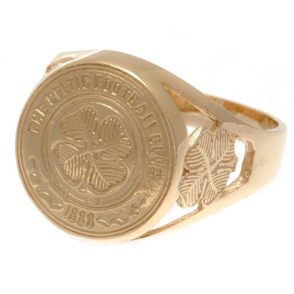Celtic 9ct Gold Crest Ring Small