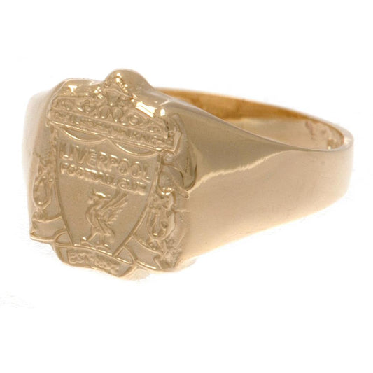 Liverpool 9ct Gold Crest Ring Small