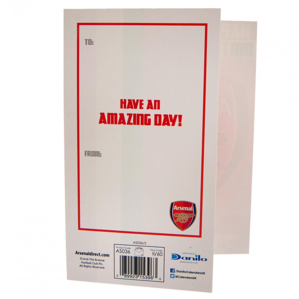 Arsenal Birthday Card