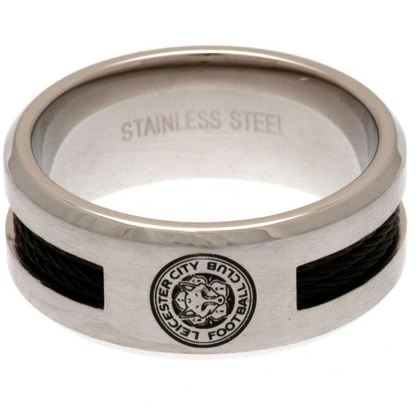Leicester City Black Inlay Ring Small
