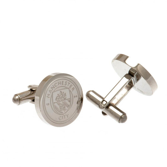Manchester City Stainless Steel Formed Cufflinks