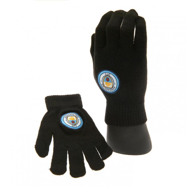 Manchester City Knitted Gloves Junior