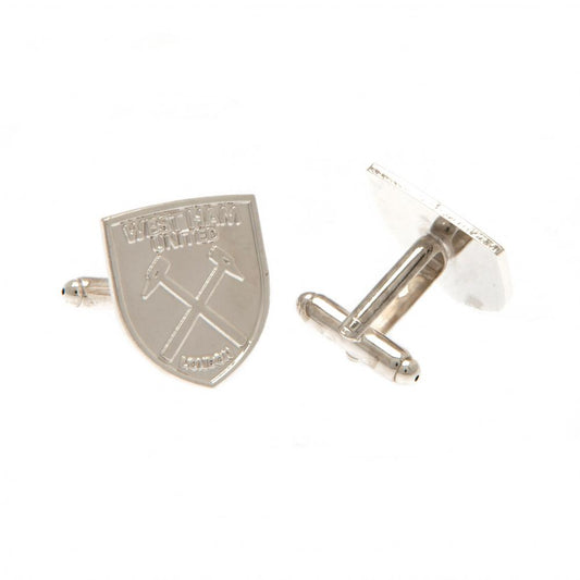 West Ham United Silver Plated Formed Cufflinks