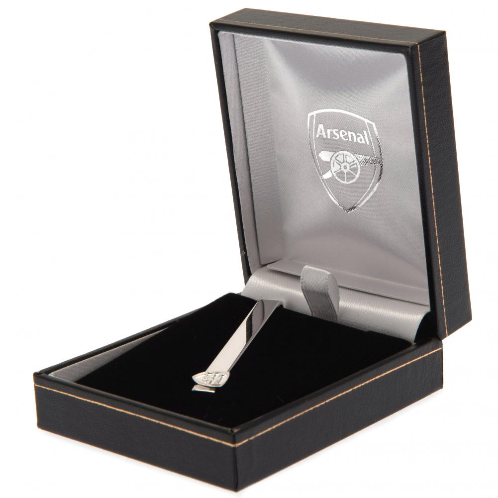 Arsenal Silver Plated Tie Slide