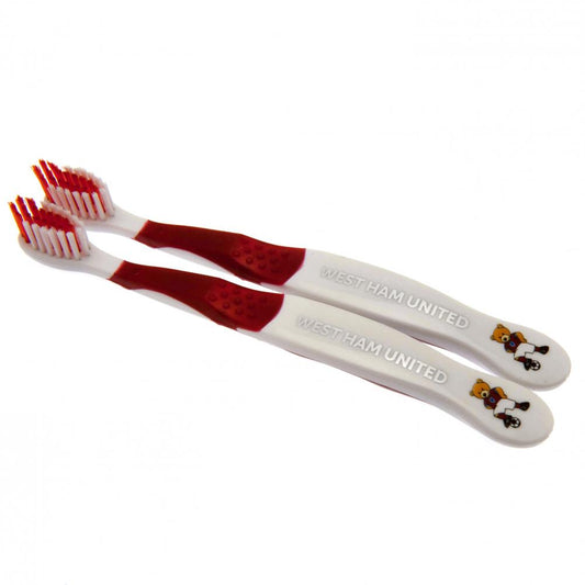 West Ham United Twin Pack Toothbrush Junior