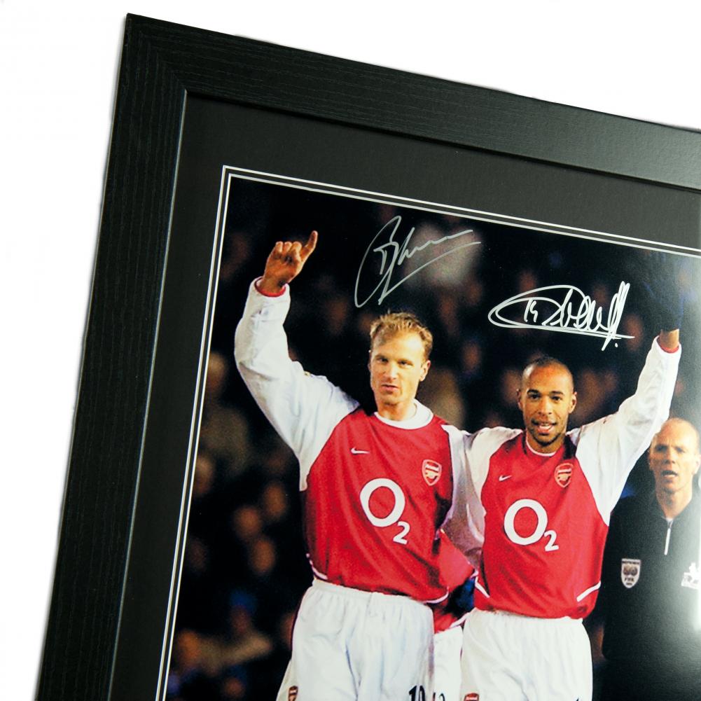 Arsenal Bergkamp &amp; Henry Signed Framed Print