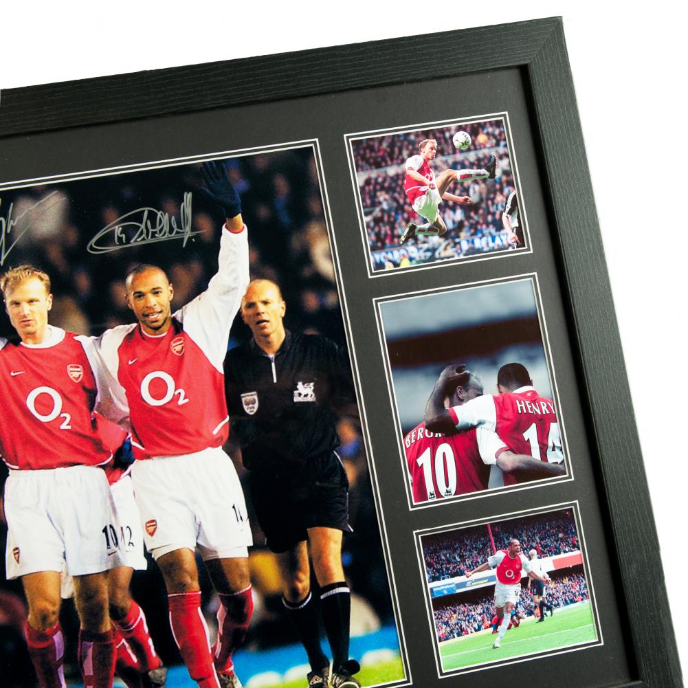 Arsenal Bergkamp &amp; Henry Signed Framed Print