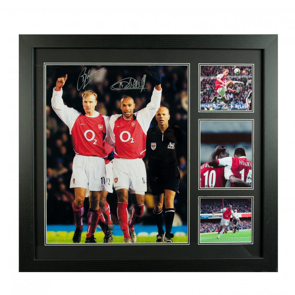 Arsenal Bergkamp &amp; Henry Signed Framed Print