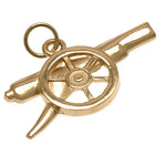 Arsenal 9ct Gold Pendant Cannon