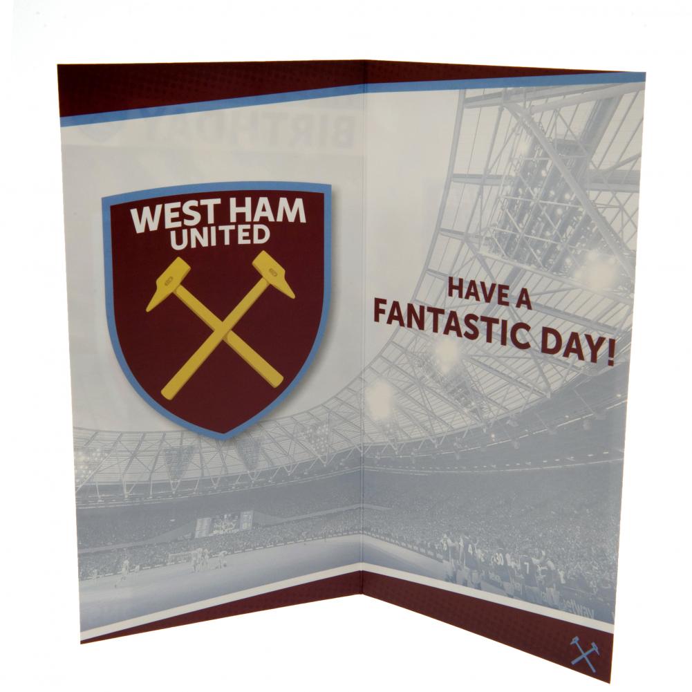 West Ham United Birthday Card