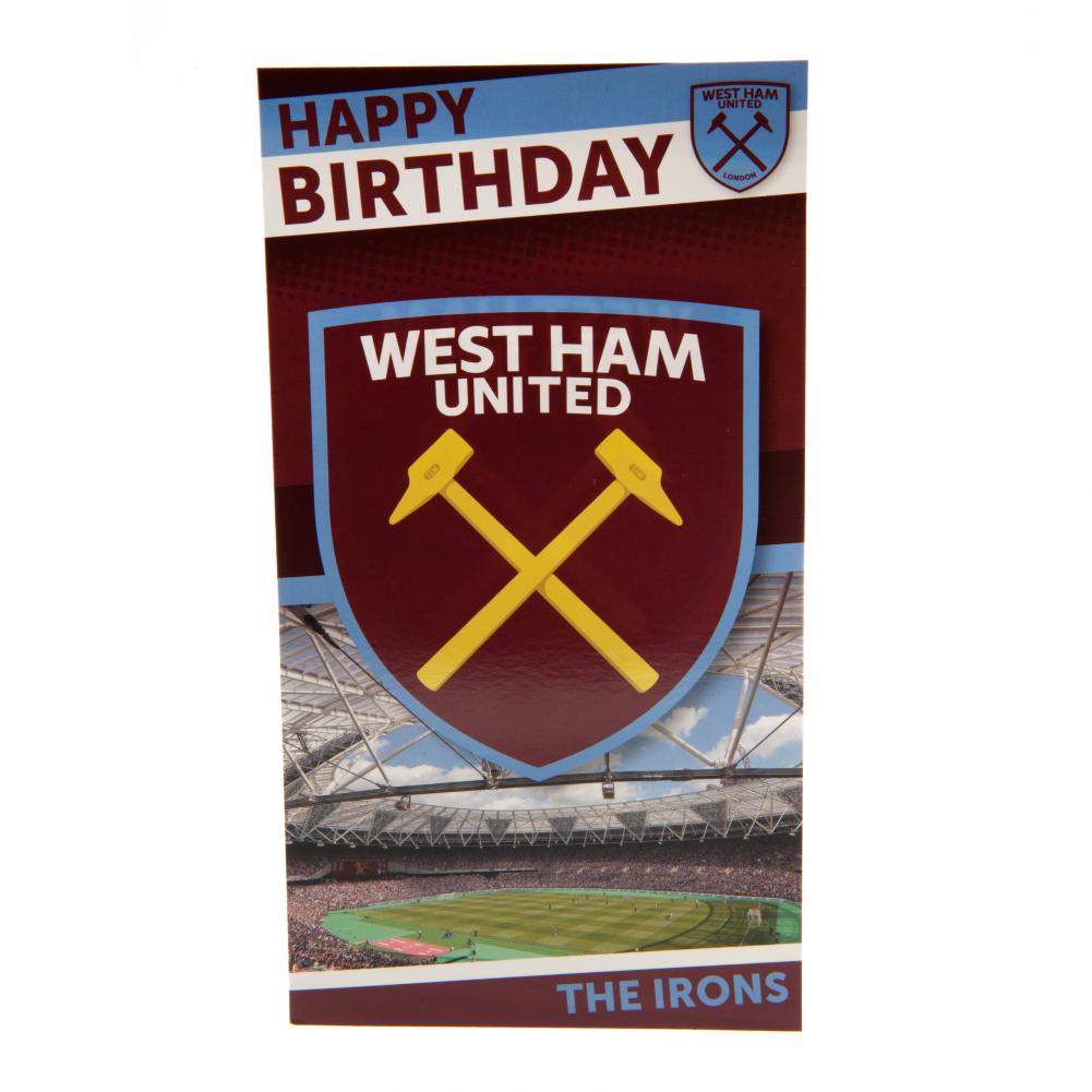 West Ham United Birthday Card