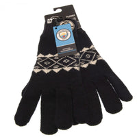 Manchester City Knitted Gloves Adult