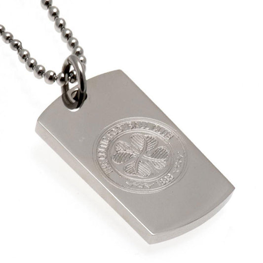 Celtic Engraved Dog Tag & Chain