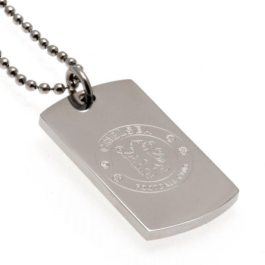 Chelsea Engraved Dog Tag & Chain