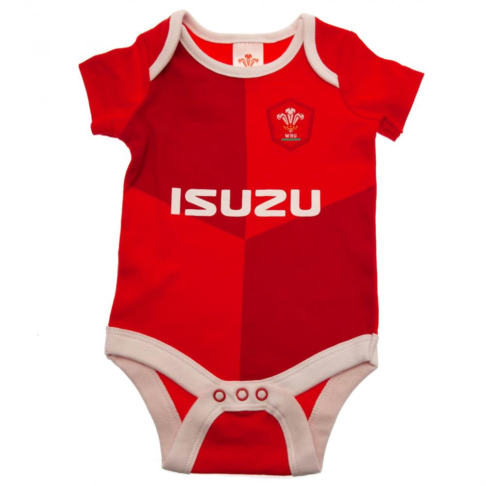 Wales Rugby 2 Pack Bodysuit 0/3 mths QT