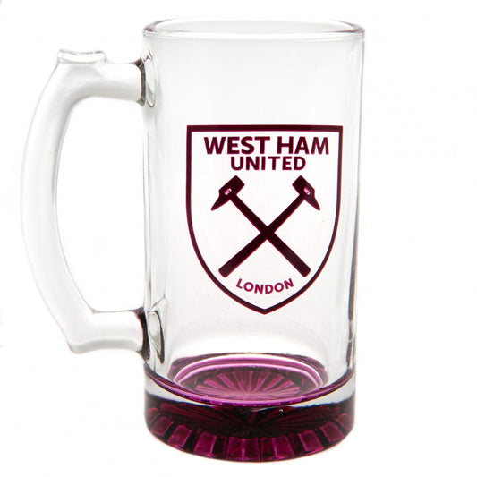 West Ham United Stein Glass Tankard CC