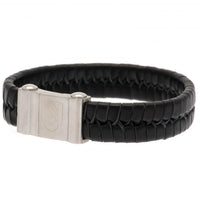 Fulham Single Plait Leather Bracelet