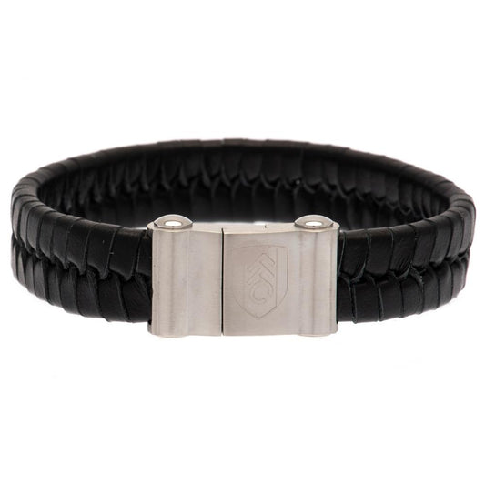 Fulham Single Plait Leather Bracelet