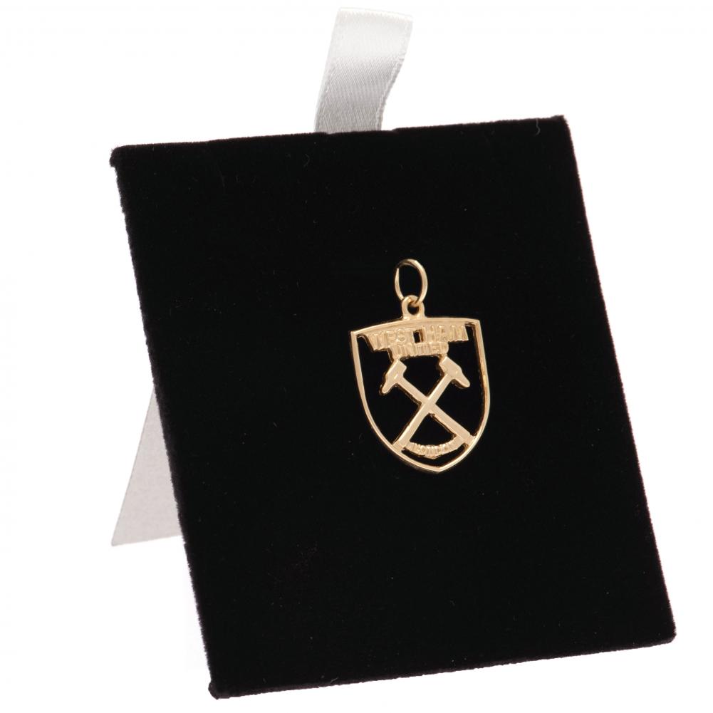 West Ham United 9ct Gold Pendant Crest