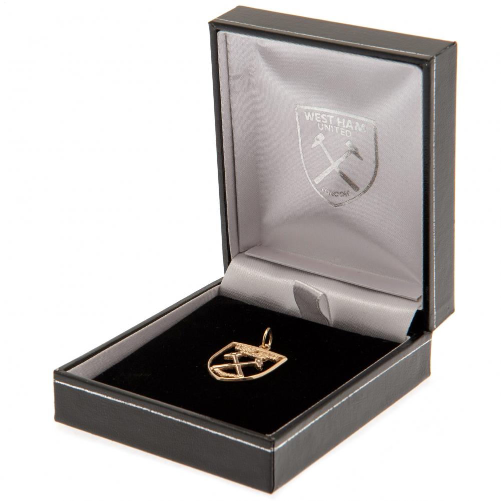 West Ham United 9ct Gold Pendant Crest