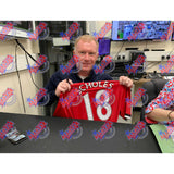 Manchester United Scholes Signed Shirt (Framed)