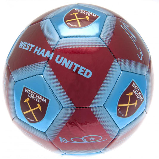 West Ham United Football Signature