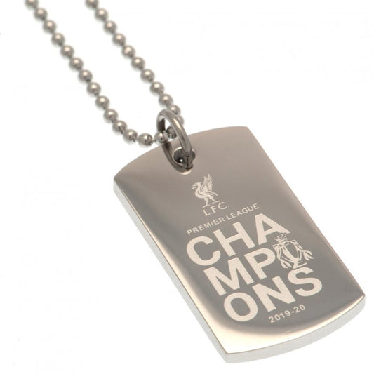 Liverpool Premier League Champions Engraved Dog Tag