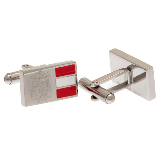 Liverpool Stainless Steel Stripe Cufflinks