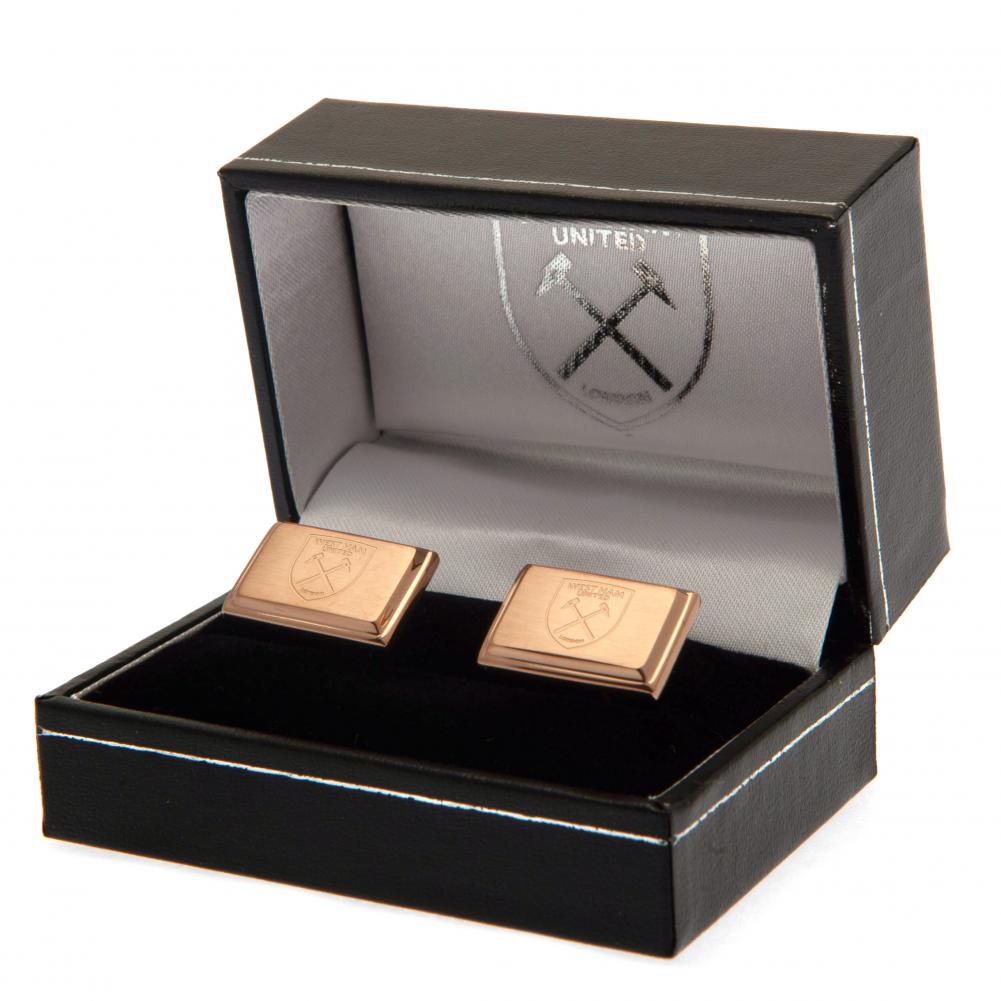 West Ham United Rose Gold Plated Cufflinks