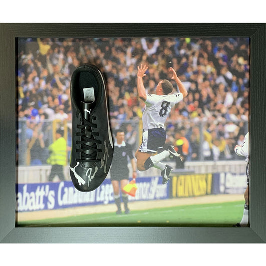 Tottenham Hotspur Gascoigne Signed Boot (Framed)