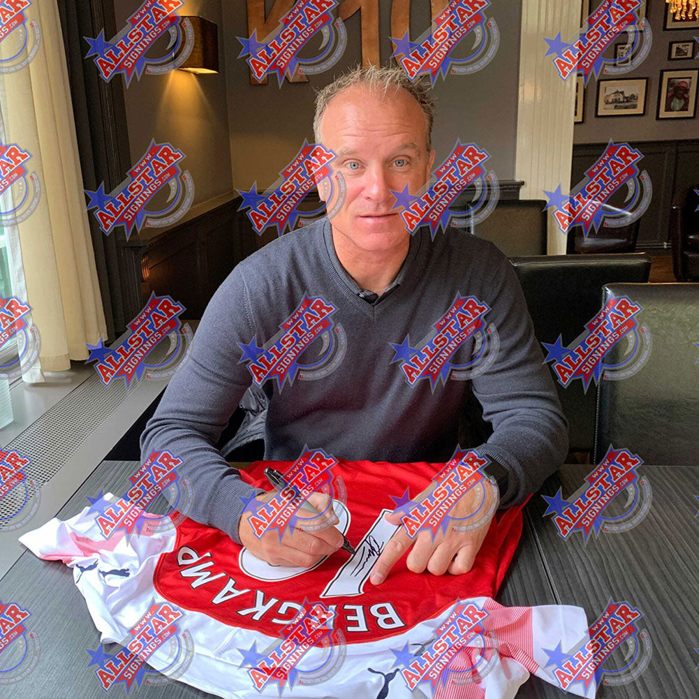 Arsenal Bergkamp Signed Shirt