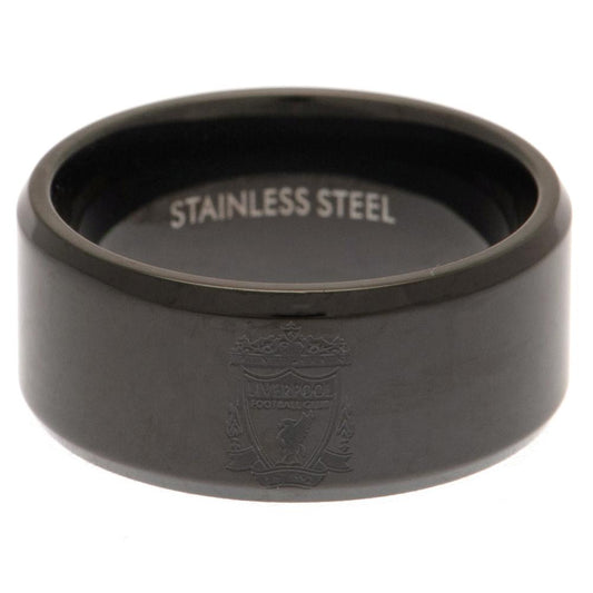 Liverpool Black IP Ring Medium